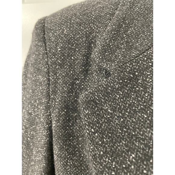 Kenar Studio Charcoal Tweed Wool Silk Blend Blazer size 6 - Picture 8 of 11